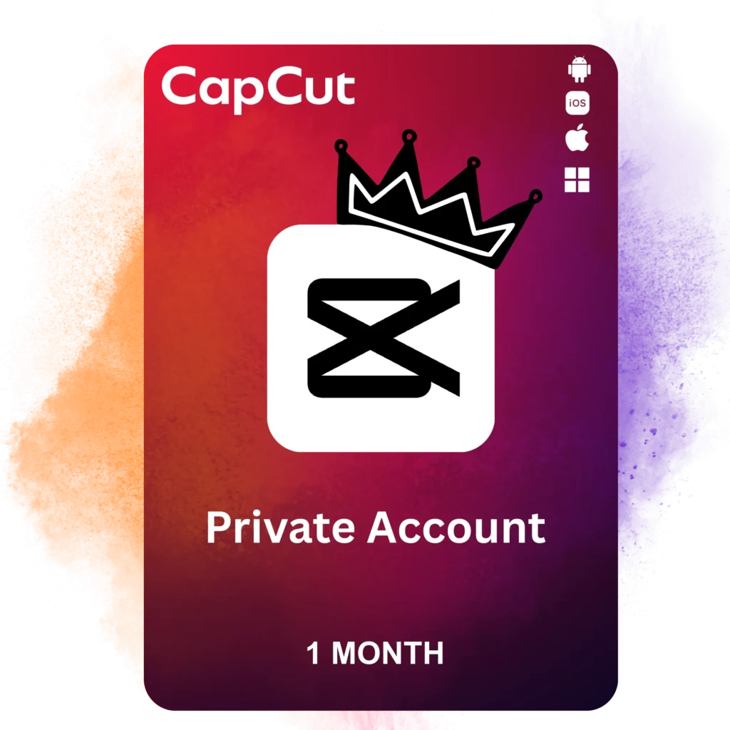 CapCut Pro Private Account 1 Month | Quick Delivery