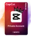 CapCut Pro Private Account 1 Month | Quick Delivery