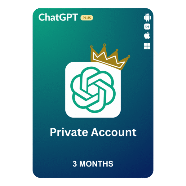 ChatGPT Plus Private Account 3 Month | Quick Delivery