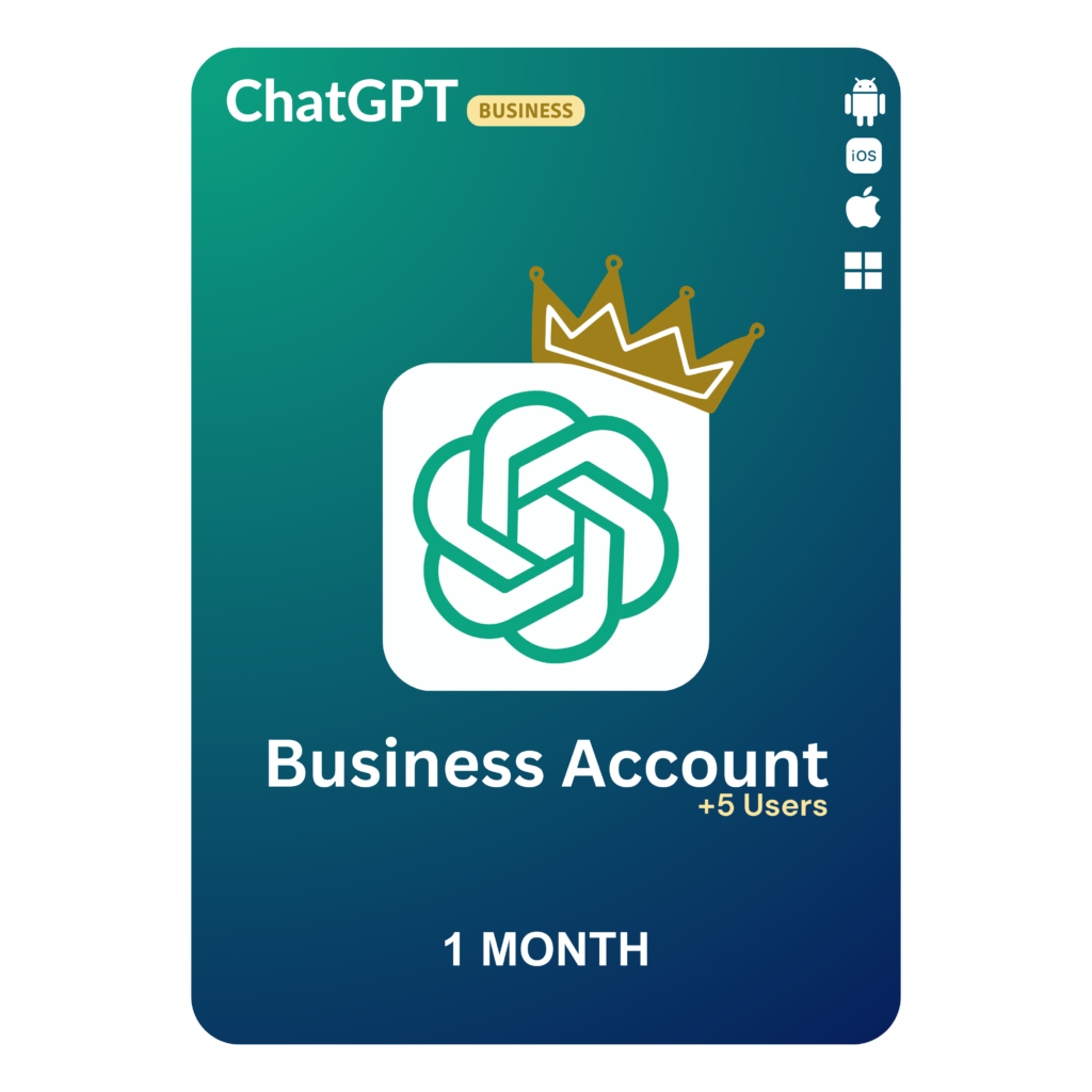 ChatGPT Business Admin Account Dashboard 5 Members