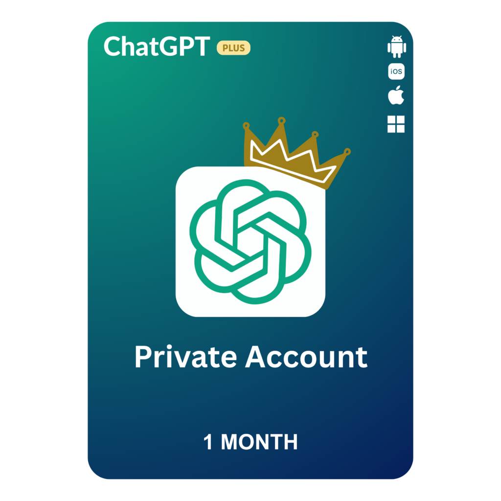 ChatGPT Plus Private Account 1 Month Quick Delivery