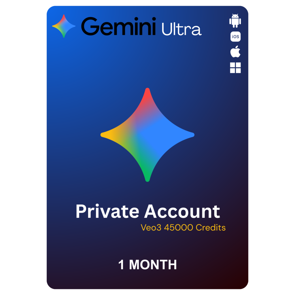 Gemini AI Ultra Veo3 45k Credit 30 days | Private Account